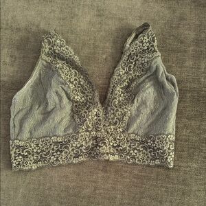 SOMA sz XL Lace Bralette in green
